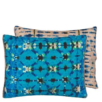 Подушка CCDG1388, Shibori, Cobalt, Designers Guild 45 x 60см 